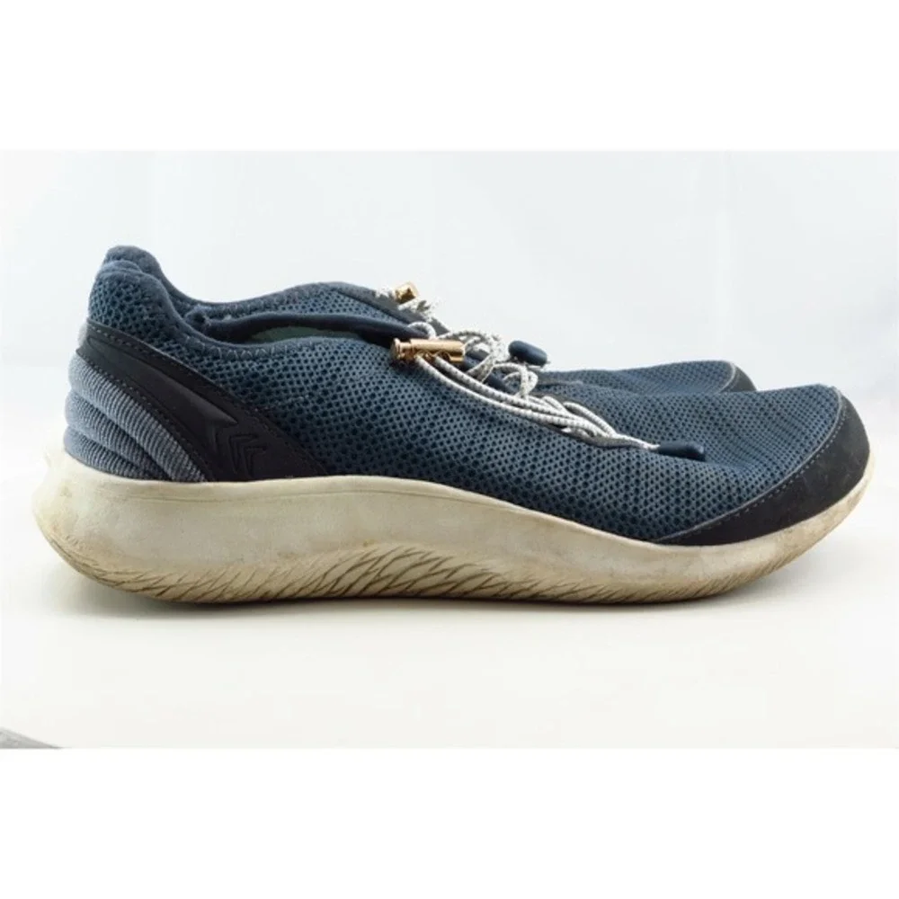 Dr. Scholl's Women's Walking Shoes Size 7.5 Blue Mesh Elastic‎ Lightweight